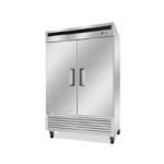 2-door commercial upright storage fridge with a stainless steel door and low running costs