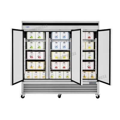 Powerful upright storage freezer with 2050L capacity, fan-forced cooling and auto defrost