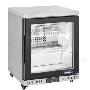 MA24G 1 Door Glass Under Bench Fridge 105L