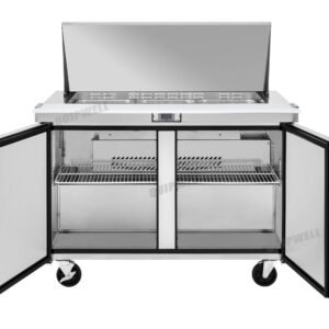 MSA42 2 Door Mega Salad Prep Fridge 420L 9×GN1/3 - Image 3