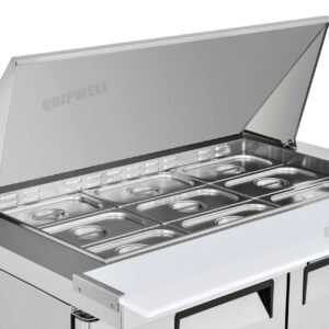 MSA42 2 Door Mega Salad Prep Fridge 420L 9×GN1/3 - Image 5