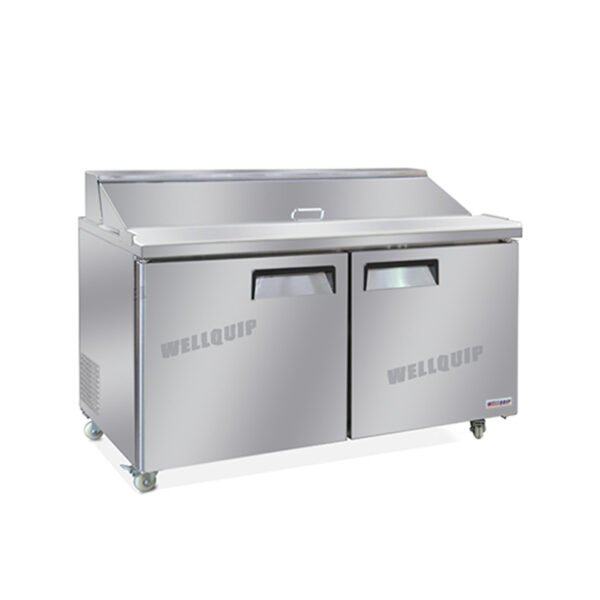 SALAD.jpg commercial salad prep fridge with stainless steel GN pans