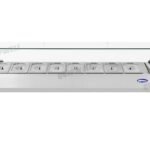 countertop salad prep fridge with stainless steel GN pans
