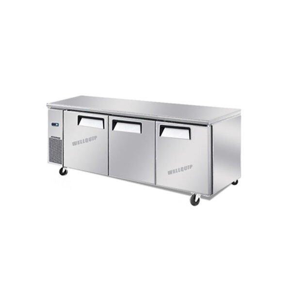 WA1878.jpg 3-door commercial under bench fridge with stainless steel doors and low running costs