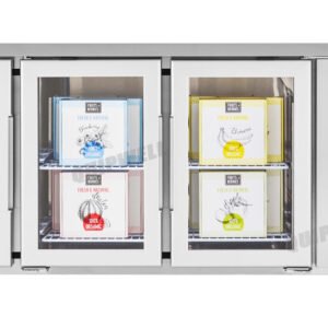 WGA42 3 Door Glass Under Bench Fridge 420L - Image 4