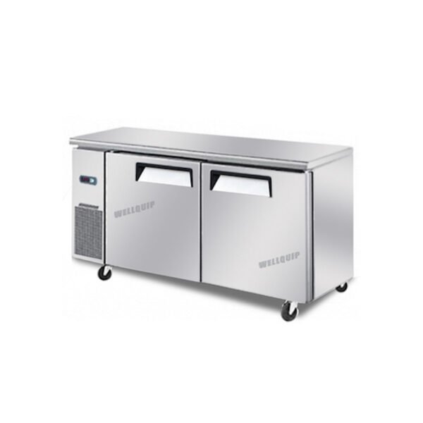 WORKING-BENCH-FREEZER.jpg 2-door commercial under bench freezer with stainless steel doors and low running costs
