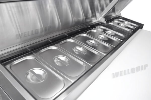 commercial pizza prep fridge for pizzerias, cafés, and restaurants