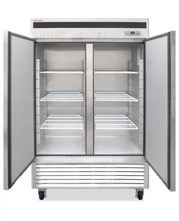 Powerful upright storage fridge with 1335L capacity, fan-forced cooling and low energy usage