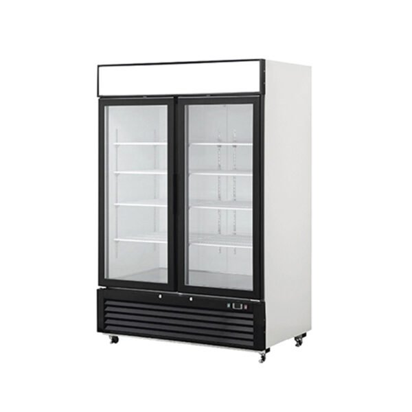 p6.jpg 2-door commercial upright display fridge with glass doors and LED lighting