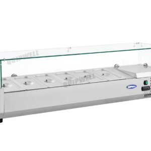 VRX156 Countertop Salad Prep Fridge 1500mm - Image 3